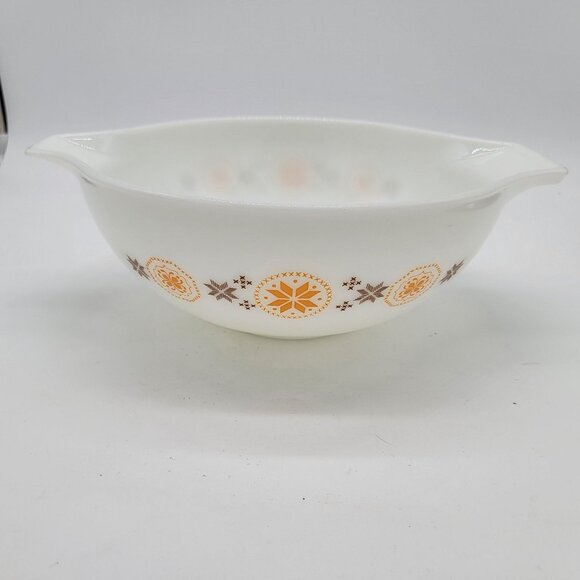Other - Vintage Pyrex 1963-67 Town & Country Cinderella 444 4qt Mixing Bowl Orange Brown